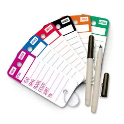 TOP STRIPE KEY TAGS box of 250#ez423