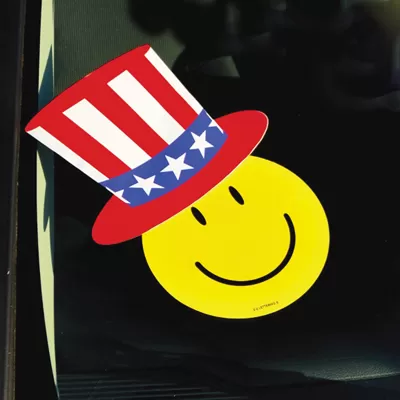 Uncle Sam Patriotic Hat decal stickers.  ez446-hat