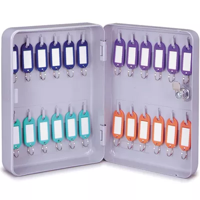 (a.) 24 hook key cabinet (standard duty).  581-24