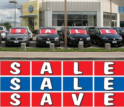 Windshield Banner Sale & Save Kits