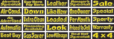 Graphic Slogan Stickers.  ez187