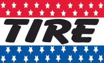 tire flag 3x5. #320r