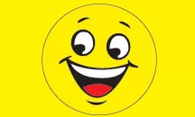Yellow happy face 3x5 flag.  #326ra