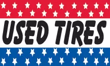 Used tires 3x5 flag. #331r