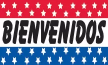 Bienvenidos 3x5 flag.  #332r