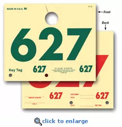 RL-78 service dispatch number hang-tags.  3-digit  #200