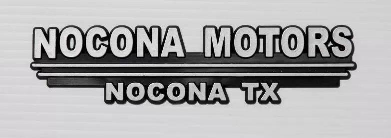 plastic chrome name plate 3-dimensional qty 500. #4558