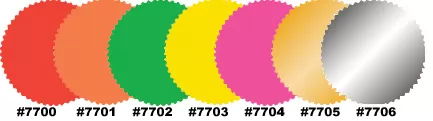 2 inch starburst labels custom or blank qty 500