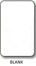 Oil Change Stickers For Zebra TLP 2824 and GoDex RT200I - Blank With White Background - Roll of 500pc