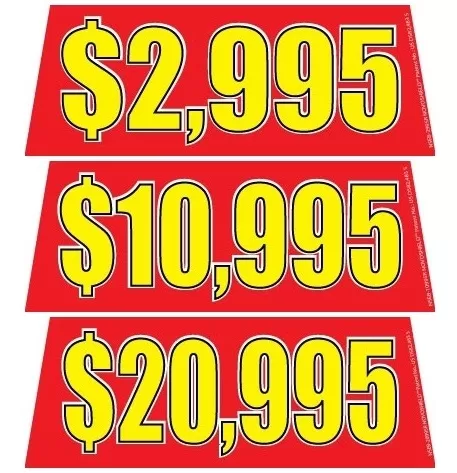 Windshield Price Banners Nseb-r