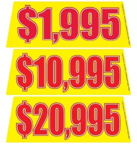 Windshield Price Banners Nseb-y