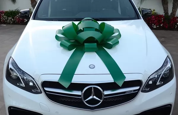 30 Inch Giant Green magnetic Car Bow #56284 Jum-bow