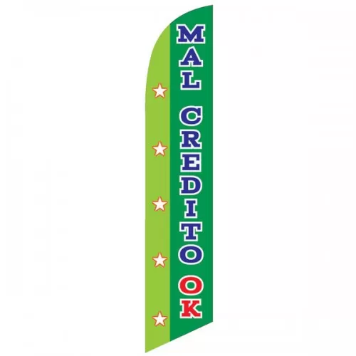 Mal Credito Ok Flag Green Sfb-5762