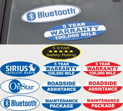 New E-Z Oval Feature Slogans  #EZ-273