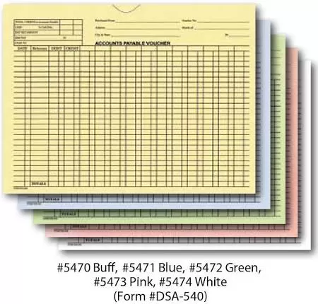 Accounts Payable Voucher Envelopes - General Accounting Style (packs Of 100)