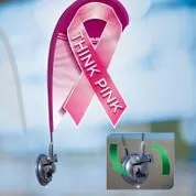 breast cancer Mini Teardrop Flag Kit With Window Clip #ez966