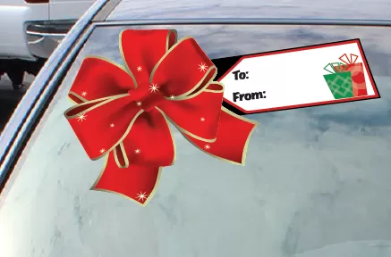Custom Gift Bow Decals