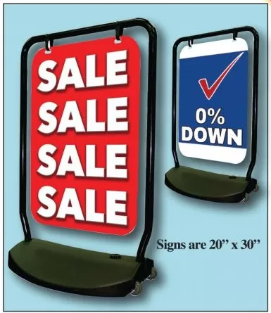 Swing Sidewalk Signs - Double Sided - wbkp2