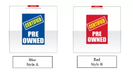 Jumbo Under Hood Signs Certified Pre Owned #sb26