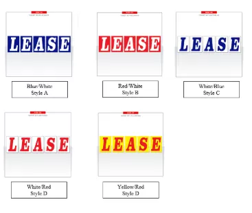Jumbo Under Hood Signs Kit Lease #sb41