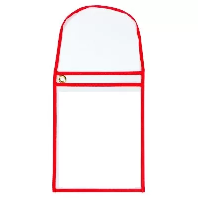 Hanging Shop Ticket Holder - Work Order Holder - 11x13 - Box Of 25 - Red #7416n