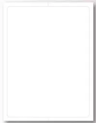 Blank Laser forms - vinyl kleer-bak - pkg of 50  #865