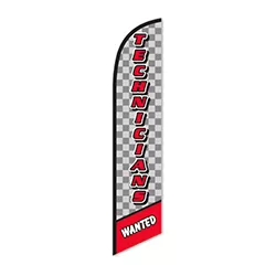 Technicians Wanted Feather Flag #xx60-835