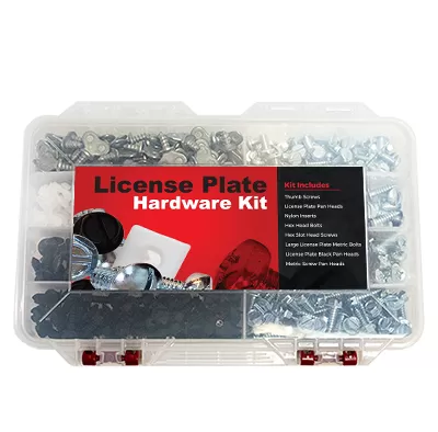 License Plate Hardware Kit includes 400 pieces - EZ458