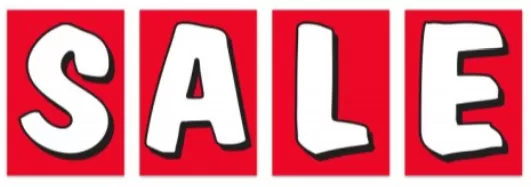Under Hood Sign Red And White 4-piece Sale Kit #4730