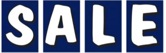 Under Hood Sign Blue and White 4-piece Sale kit #4730-2
