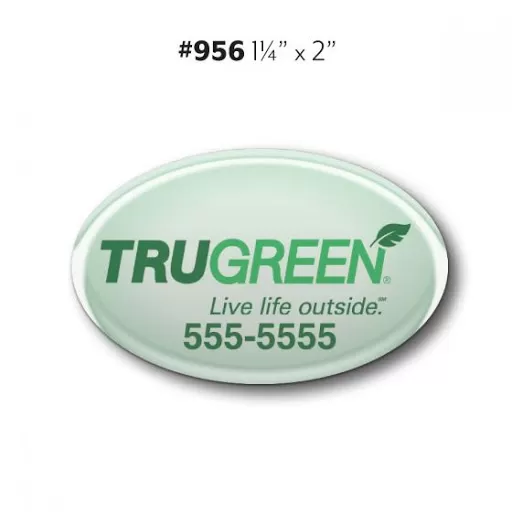 Custom Domed Magnets - Oval Shape - qty 500 - #956