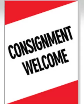 NEW..Underhood Sign CONSIGNMENT WELCOME EZ905