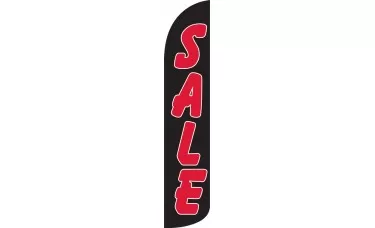 Sale (Black & Red) Feather Flag