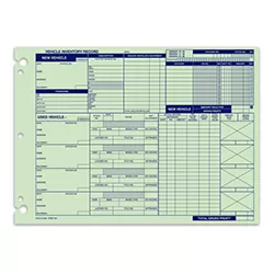 VEHICLE INVENTORY RECORD - A-542 - QTY. 50 - #791