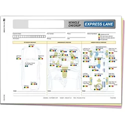 EXPRESS LANE INSPECTION REPORT - 3 PART - QTY. 250