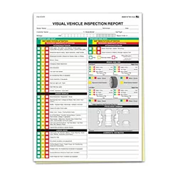 VISUAL VEHICLE INSPECTION - 2 PART - QTY. 250