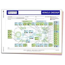 CHRYSLER Multi-Point Inspection Forms - Package of 250 | Dealer Service Inspection Sheets