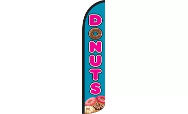 Donuts Wind-Free Feather Flag