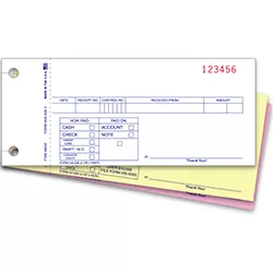 Cash Receipts - 3 Part Qty 100 - Item #8032