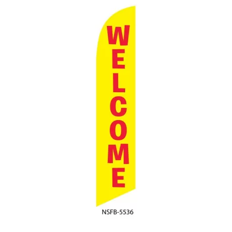 Welcome Feather Flag Yellow sfb5536