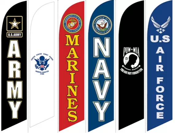 Custom Military Double-Sided Nsfb-Style Feather Flags