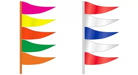 Antenna Flags - Plasticloth - pkg of 12