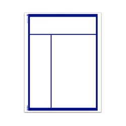 Laser Window Sticker - Interior Style - Blue Ink #8302-1