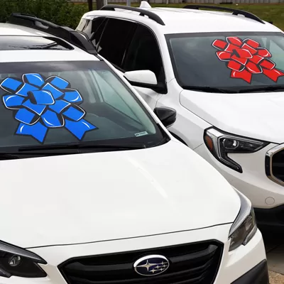 Large Bow Decal For Windshields Or Windows