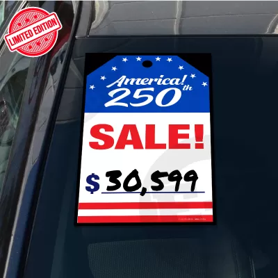 America 250TH Celebration Stick on Tags