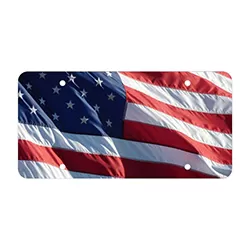 U S FLAG - car license plates - box of 100 - 4880us