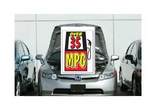 UNDER HOOD SIGN | OVER 35 MPG -  RED, BLACK & YELLOW  ez905