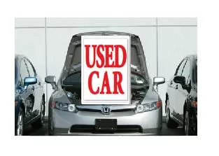 UNDER HOOD SIGN | USED CAR  RED & WHITE  ez905