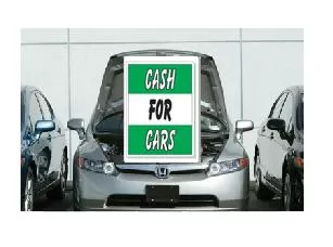 UNDER HOOD SIGN | CASH FOR CARS  GREEN & WHITE  ez905