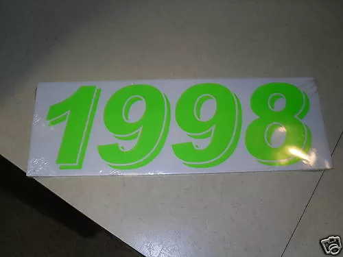 Transparent Fluorescent Green Year 1998